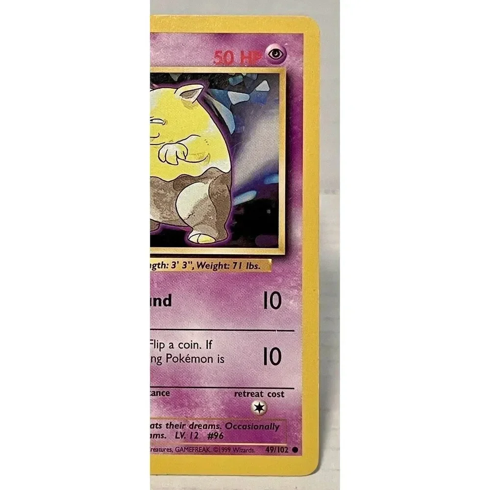 1999 Pokemon TCG Base‎ Set #49/102 Drowzee Unlimited Non-Holo